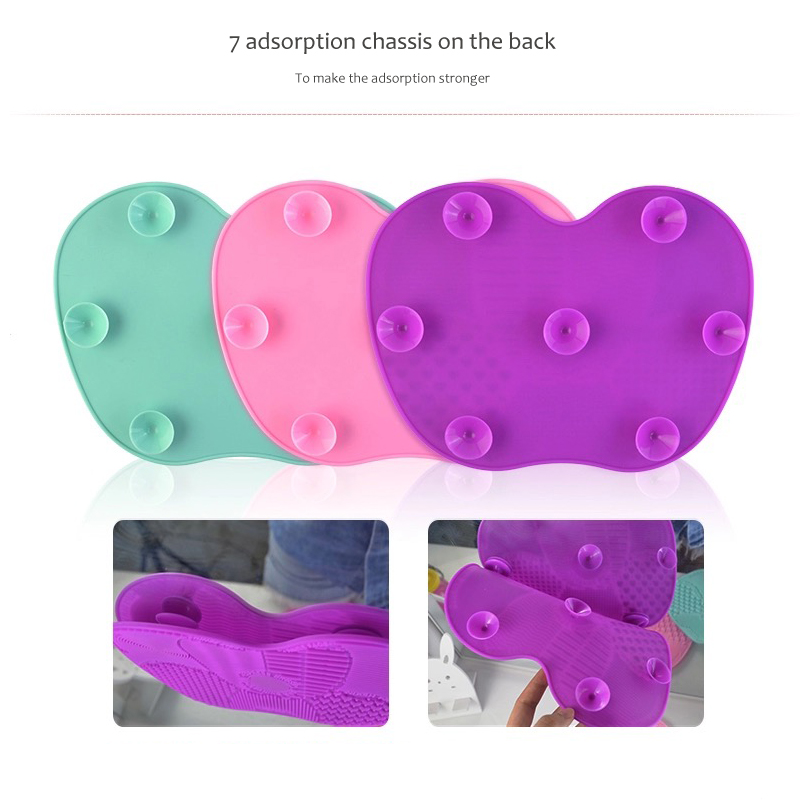 Silicone Makeup Brush Cleaner Pad Make Up Brush Washing Machine Cleaning Mat Hand Tool Foundation Makeup Brush Scrubber Board