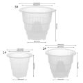 2021 New Mesh Pot Plastic Clear Orchid Flower Container Planter Home Gardening Decoration