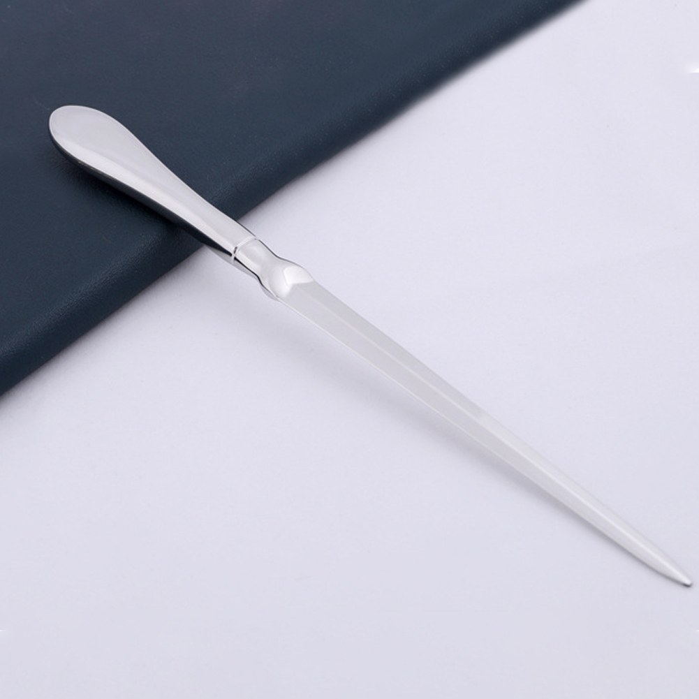 Stainless Steel Cutter Letter Opener  Slitter Universal Silver Lightweight Hand Practical Solid School Envelope Knife Office