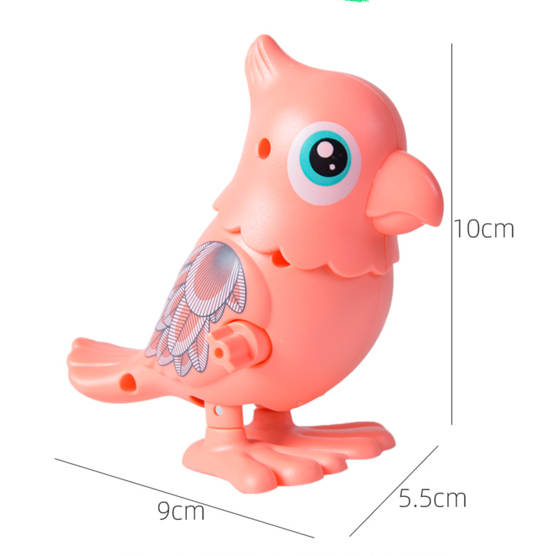 1 Pieces Random Color Children's Clockwork Toy Parrot Fun Gifts Cartoon Toys Squirrel/ Dinosaur Wind Up Toys
