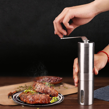 Manual Ceramic Coffee Grinder Stainless Steel Adjustable Coffee Bean Mill Hand Pepper Grinder Easy Clean Kitchen Tools