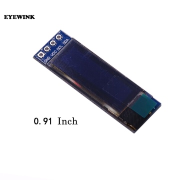 0.91 inch white and blue color 128X32 OLED LCD LED Display module 0.91