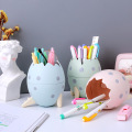 1pcs Creative Makeup Brush Storage Container Dinosaur Egg Tripod Desktop Storage Box Dinosaur Egg Pen Holder In Stock Dropship