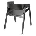Designer solid wood black single chair