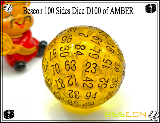 Bescon 100 Sides Dice D100 of AMBER-2