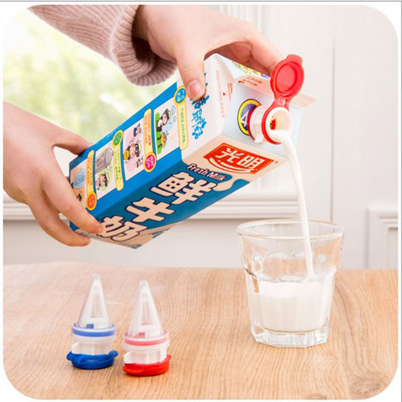 1Pcs ABS+Silicone Mini Box Drinks Diverter With Cover Milk Beverage Extension Mouth Baby Safe