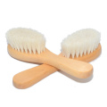 New Care Pure Natural Wool Wooden Brush Comb Brush Hairbrush Newborn Hair Brush Infant Comb Head Massager