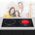 Household Ceramic Stove + Induction Cooker Double Cooktop Kitchen Embedded Electric Ceramic Stove Smart Electric Cooking Stove