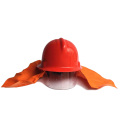 Fire helmet with flame retardant shawl firefighter equipment hard hat work protective helmet red