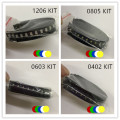 5 x 100pcs/Color=500pcs New 1206 0805 0603 Red/Green/Blue/White/Yellow SMD LED kit