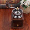 alloet Manual Coffee Bean Grinder Retro Wood Design Vintage Wooden Coffee Mill Maker Grinders Grinding Machinen Kitchen Tool new