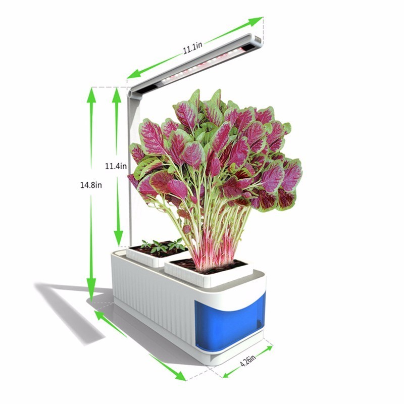Smart Indoor Herb Garden Planter Kit LED Grow Light Hydroponic Growing Multifunction Desk Lamp Plant Flower Grow Lamp AC100-240V