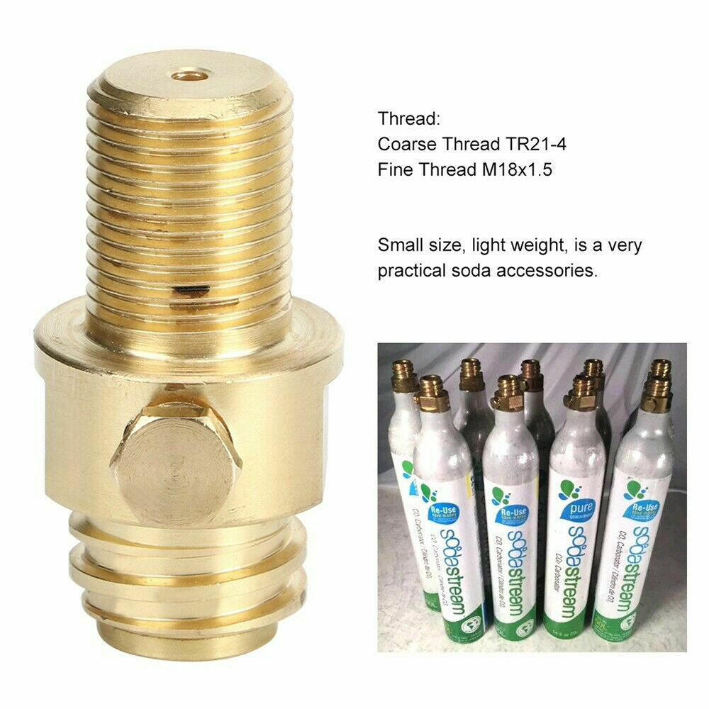 M18*1.5 co2 Valve Adaptor Replaceable Transverter Suitable Fot Soda Machine Replaceable Valve, Commonly Used for Sodastream