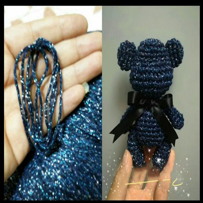 500g Crochet Yarn For Crocheting Hand Knitting Thread metallized Yarns Needle DIY Handmade accessories colourful Yarns Line