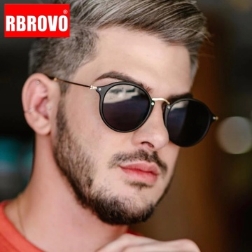 RBROVO Metal Retro Sunglasses Men 2021 Brand Designer Eyeglasses for Men/Women Vintage Glasses Men Luxury Oculos De Sol Feminino