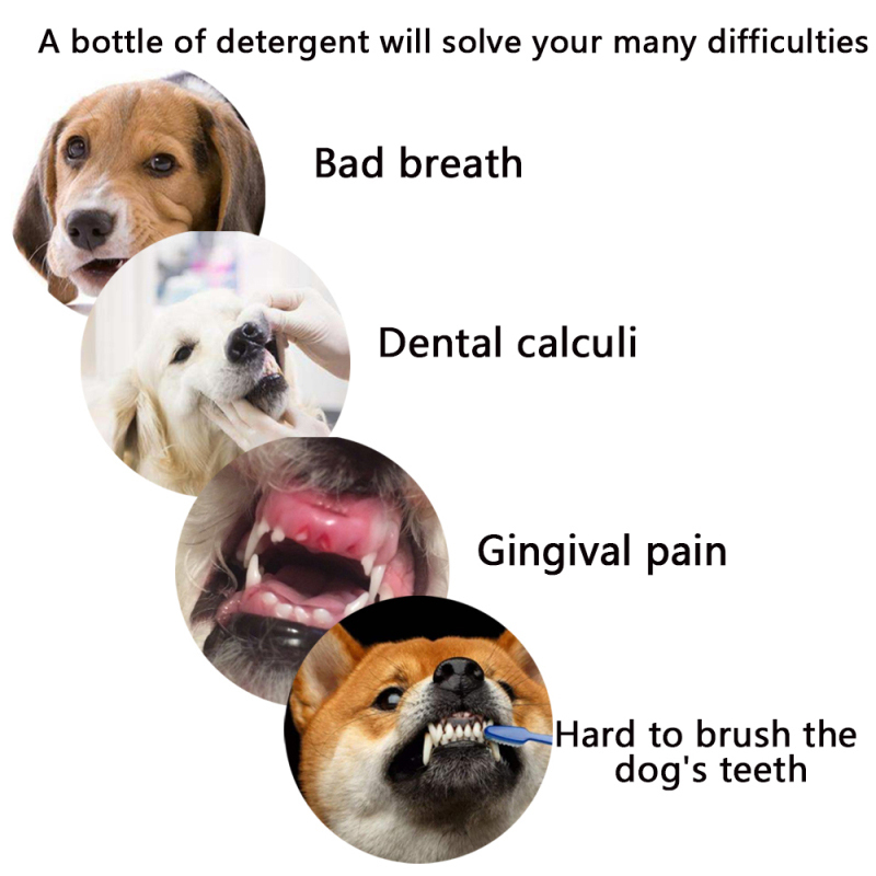 Pet Breath Freshener Spray Dog Teeth Cleaner Dog Cat Oral Healthy Care Pet Dog Cat Supplies Stain Odor Removers Cleaning 30ML