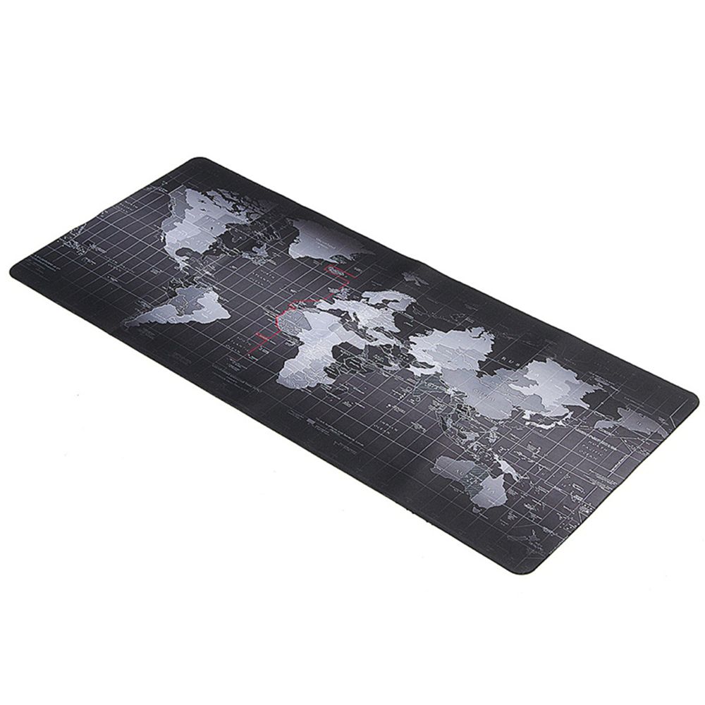 30*70cm World Map Mouse Pad Silicone Large Mousepad Rubber with Locking Edge Gaming Mouse Mat Keyboard Pad For Laptop PC Gamer