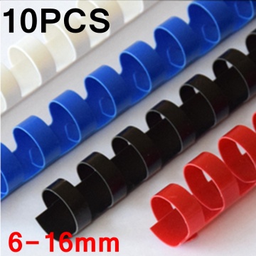 10PCS/LOT PVC binding aprons 21 rings 6-16mm binding 20-120 sheets A4 binding aprons comb binding machine suppliers 4 colors