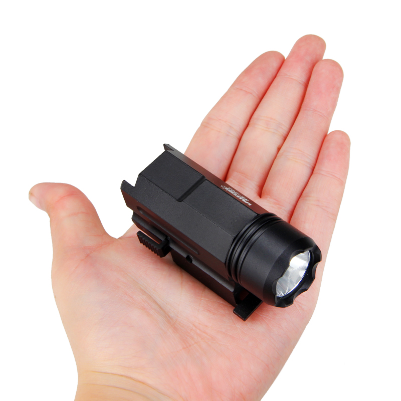 Airsoft Mini Pistol Gun Light QD Quick Detach Handgun Flashlight Tactical LED Rifle Weapon Torch for 20mm Rail Glock 17 19 18C