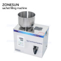 ZONESUN 1-50g Tea Packaging Machine Sachet Filler Can Filling Granule Medlar Automatic Weighing Machine Powder Filling Machine
