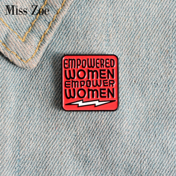 Women Power Enamel Pin Custom Feminism Gender Equality Badge Brooch Bag Clothes Lapel pin Fashion Jewelry Gift for Woman Friends