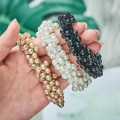 Woman Elegant Pearl Hair Ties Beads Girls Scrunchies Rubber Bands Ponytail Holders Hair Accessories Elastic Hair Band Gifts