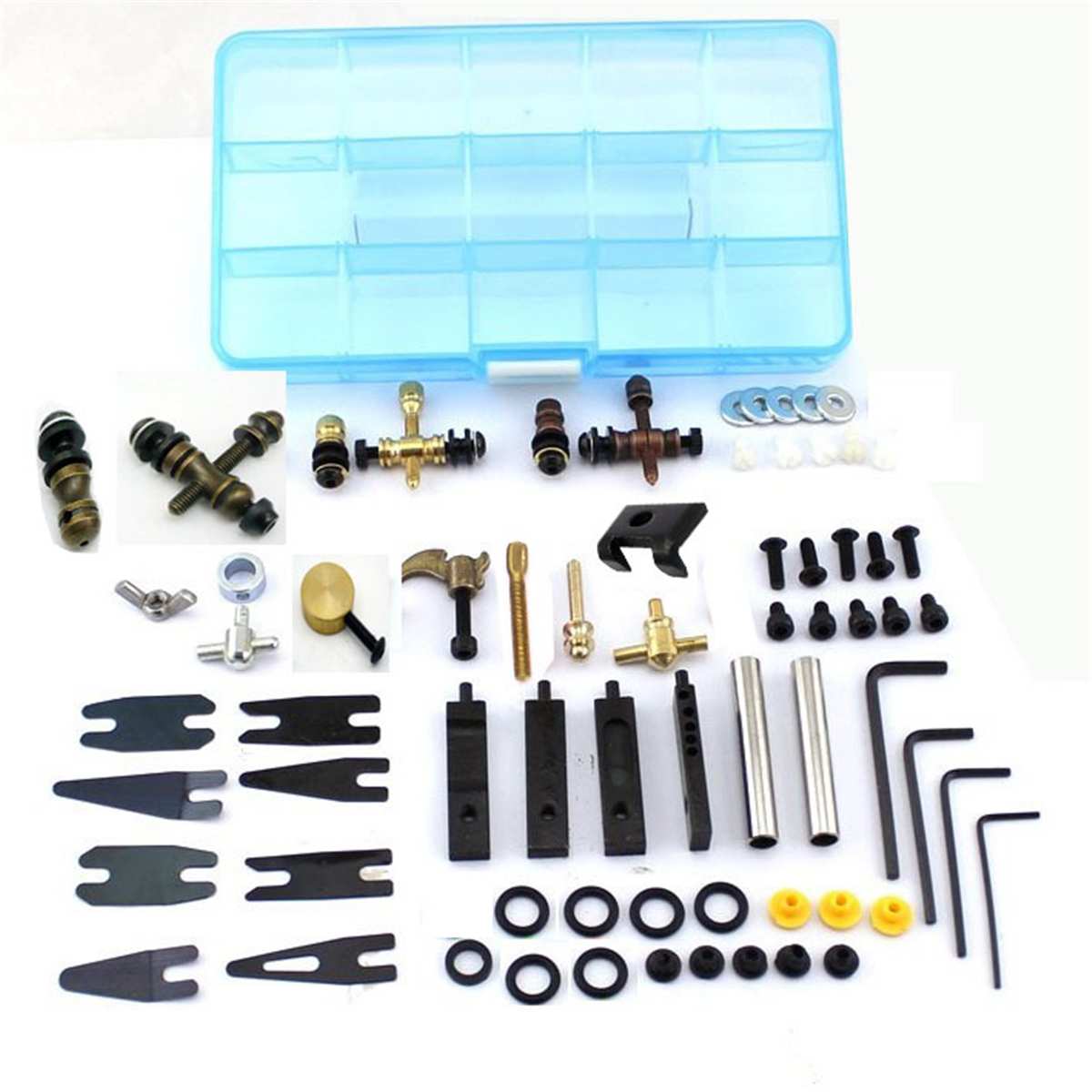 DIY Tattoo Accessories Parts Screws Kit Tattoo Guns Machine Repair Tools Maintenance Tools Set Assortment Storage Box Supplies