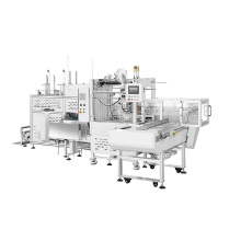 Automatic high speed plastic lid packing machine biodegradable lid cover making forming packing machine