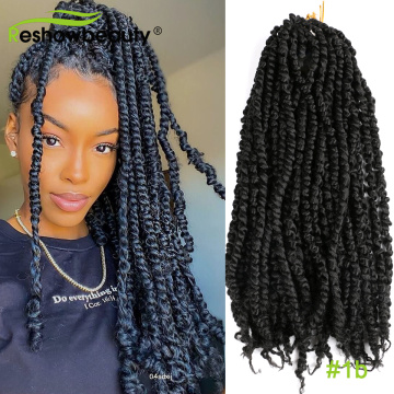 Passion Twist Hair Pre Twist 11 Strands/Pack Pre Twisted Passion Twist Crochet hair 18 In 80 Gram Synthetic Braids Reshowbeauty