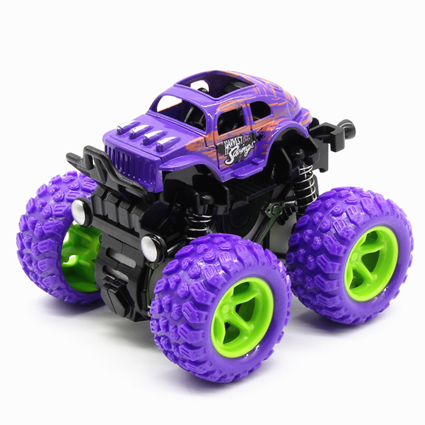 Car Plastic Friction Stunt Car Juguetes Carro Kids Toys For Boys Mini Inertial Off-Road Vehicle Pullback Children Toy