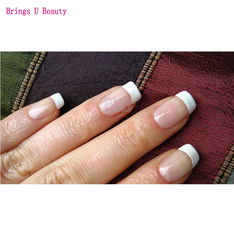 Easy French Tips Smile Line Pink & White Cut Nail Art UV Gel Acrylic Essenial Tools 9 Sizes Cutter Edge Trimmer Template