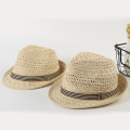 MAERSHEI Fashion Hand Work Women Raffia Straw Hat Summer Sun Hat Fedora Men Hat Panama Trilby Gangster Sombrero Beach Boho cap