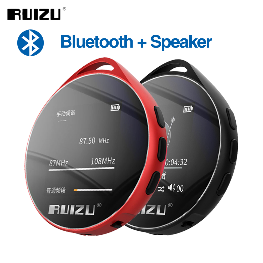 RUIZU M10 Bluetooth MP3 Player 8GB 16GB Portable Audio Walkman With Built in Speaker FM Radio EBook recording MP3 Music Player