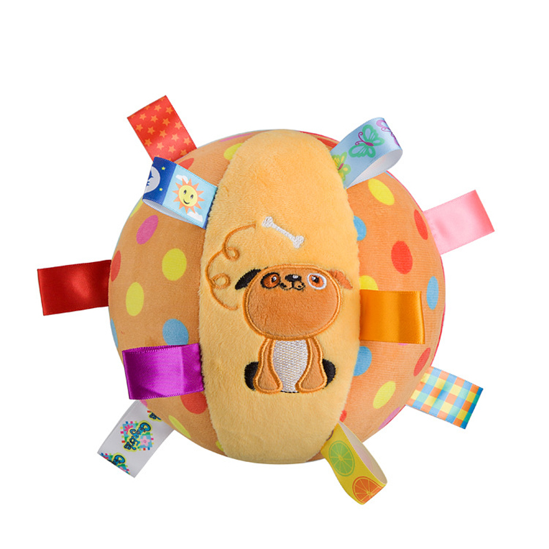 Baby Toys For Children Animal Ball Soft Plush Mobile Toy With Sound Baby Rattle Infant Body Building Ball Toy For Baby Gift