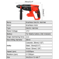 21V Handheld Electric Screwdriver Hammer Demolition Hammer Impact Drill Concrete Breaker Set Power Tool For Makita battery