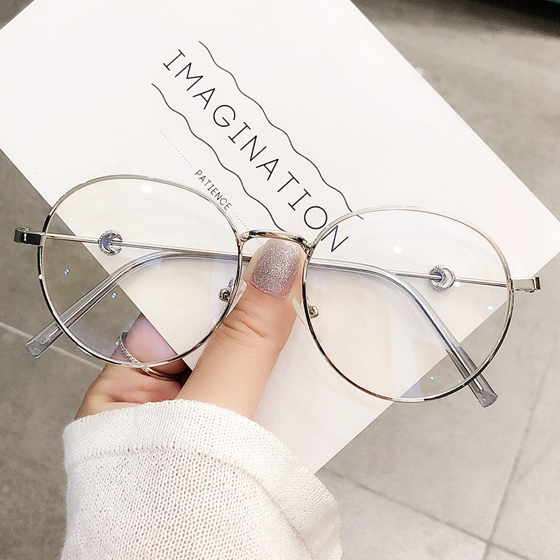 2020 Trends Office Anti Blue Light Oversized Glasses Computer Women Blue Blocking Gaming Big Size Moon Eyeglasses Frame