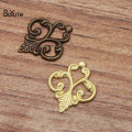 BoYuTe 100Pcs 13*15MM Metal Filigree Flower European Charms DIY Jewelry Accessories Parts Pendant Charms