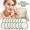 20 Pieces Of Makeup Remover Pad, Reusable Bamboo Cotton Pad Moisturizing Cream, Bamboo Fiber Facial Care Pad, Skin Cleansing