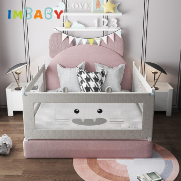 IMBAB Baby Playpen Newborn Safety Barrier Fence Adjustable Lifting Kids Bed Rails Activity Center Child Bed Fencing Gate