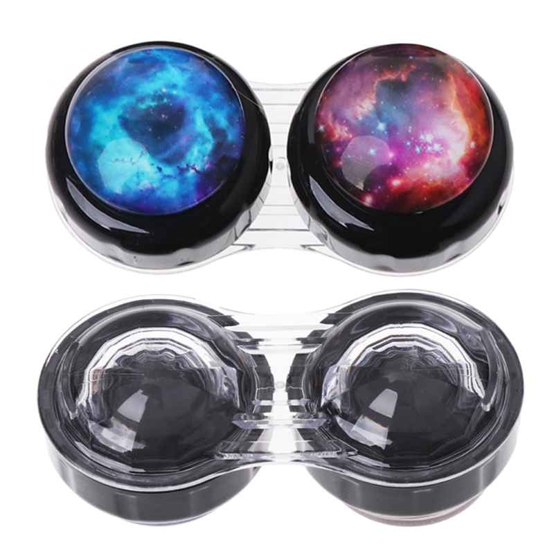 Contact Lens Box Case Portable Travel Outer Space Plastic Eyes Nursing Container