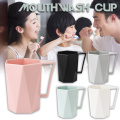Bathroom Brushing Teeth Cups Plain Green Plastic Couple Mouthwash Cup Rinsing Mug Couple Rinse Cups Thick Geometric Water Cup