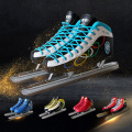 1 Pair Ice Speed Skating Shoes Winter Adult Teenagers PU Professional Thermal Warm With Ice Blade Comfortable Beginner 7 Styles