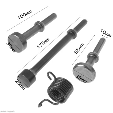 4PCS Smoothing Pneumatic Air Hammer Bits Pneumatic Rivets Impact Head Pneumatic Air Hammer Heads