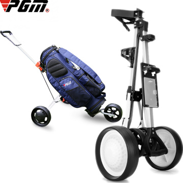 Professional Folding Golf Bag Trolley Travel Airport Baggage Check Carrier Cart Stroller Golf Pitch Tool Supplies Outdoor Sport