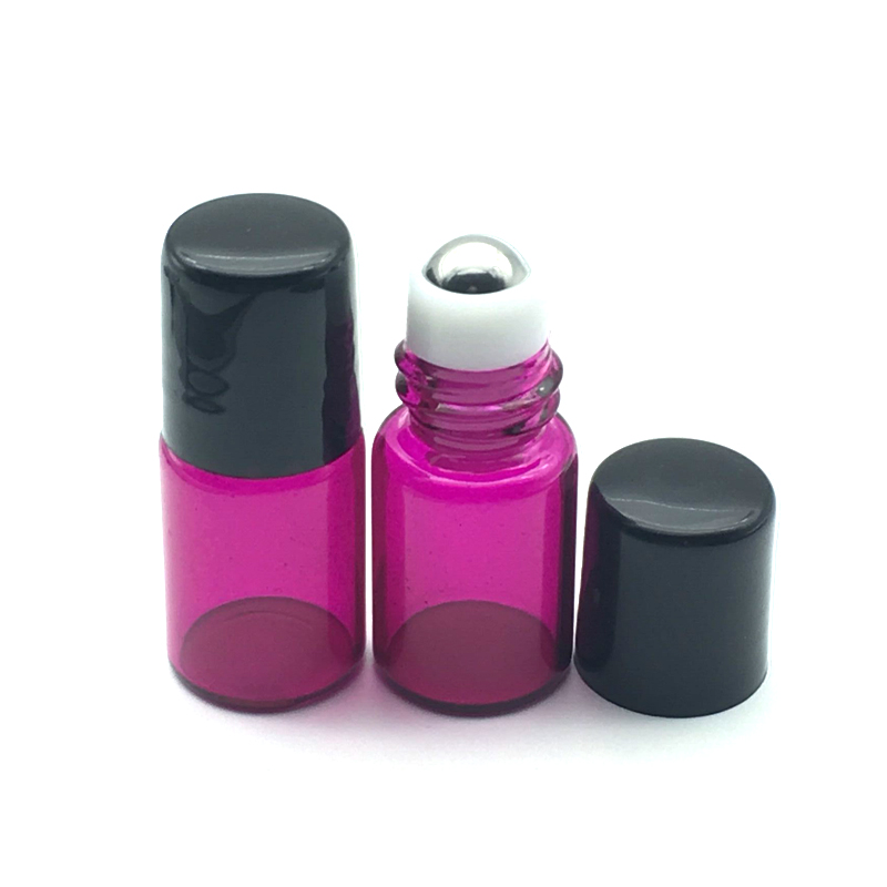 10pcs Refillable 2ml Perfume Roll on Glass Bottles for Essential Oil Mini Roller Perfume colorful Vial