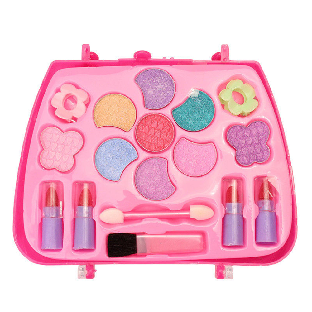 Kids Girl Makeup Set Pretend Play Kit Princess Simulation Dressing Table Makeup Toy Gift Party Performances Dressing Set TSLM2