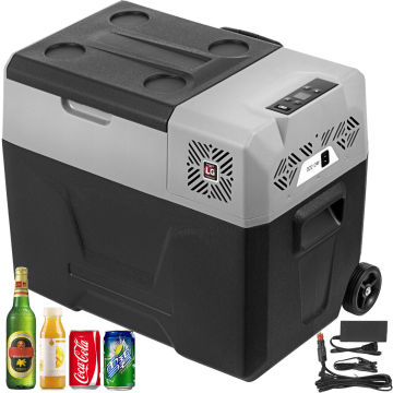 30L 40L 50L Portable Car Fridge Freezer Cooler Mini Auto Refrigerator 12V/24V 220V Dual Using Compressor With App Control