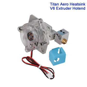 Titan Aero Heatsink V6 Extruder Short Range Hotend 1.75mm 3D Printer Parts Cooling Block 24V 12V Metal Titan Extruder Radiator