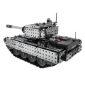 Wecute 952PCS 2.4G RC Military Tank DIY Assembly Set Stainless Steel RC Model Toys For Boys Adult RC Car DIY Puzzle Assembly Toy