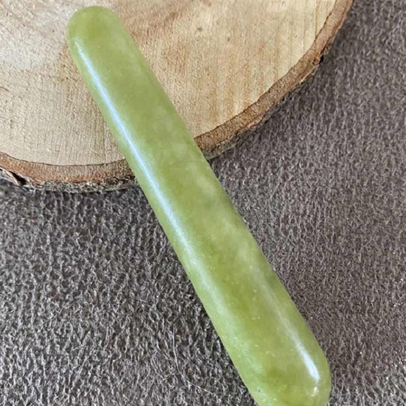 Natural Meridian Pen Jade Massage Stick Hand Massage Tool Point Massager Acupoint Pen Meridians Therapy Tool For Relief Green